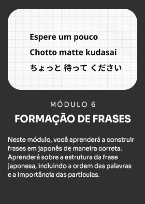 Módulo 06 - Formação de frases